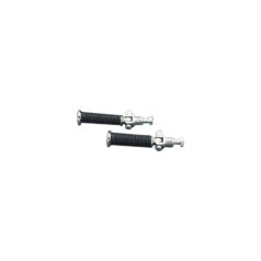 Rubber Passenger Pegs with Stud Mount Chrome