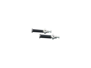 Rubber Passenger Pegs with Stud Mount Chrome