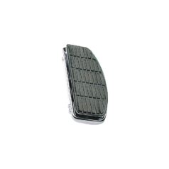 40-47 Knucklehead, 48-65 Panhead, 66-84 FL Shovel, (except 80-84 FLT, 81-84 FLTC)Original Equipment Style Floorboards Shaker Footpad, Rectangular Shape Chrome