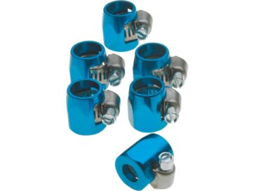 for 1/4 and 1/2 diameter hoses Hose Clamps Blue