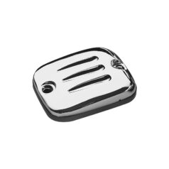 96-03 Sportster, 96-05 Dyna, 96-05 Softail, 96-04 Touring3-Line Master Cylinder Cover Chrome Front