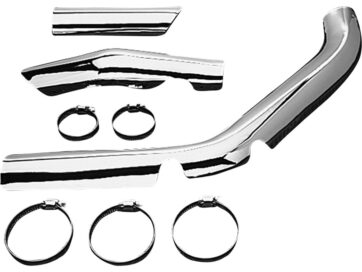 70-84 FL ShovelShovel Replacement Exhaust Heat Shield Front Chrome