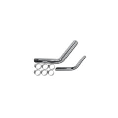 73-83 FX ShovelShovel Replacement Exhaust Heat Shield Front and rear Chrome