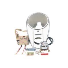 47 Knucklehead, 48-61 PanheadTwo Light Dash & Mounting Kit Chrome