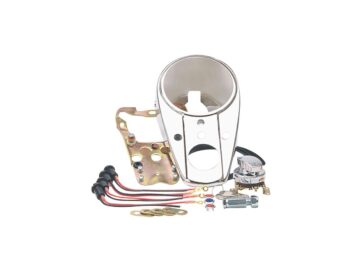 62-65 Panhead, 66-67 FL Shovel3-Light Style Dash Dash & Mounting Kit Chrome