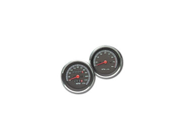 84-95 Sportster, 85-94 FX Model84-93 Style Speedometer Scale: 120 mph; Scale Color: black Chrome