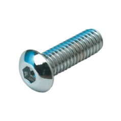 Long Buttonhead Screw Pack Chrome Allen head 5/16"-18 UNC 2"