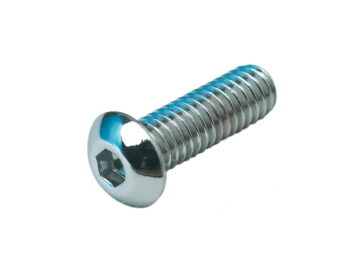 Long Buttonhead Screw Pack Chrome Allen head 5/16"-18 UNC 2"