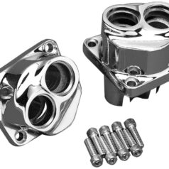 99-17 Dyna, 00-21 Softail, 99-21 Touring, 09-21 TrikeChrome Lifter Block Hardware for Twin Cam