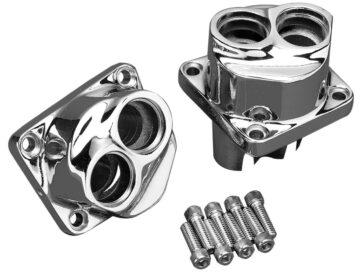 99-17 Dyna, 00-21 Softail, 99-21 Touring, 09-21 TrikeChrome Lifter Block Hardware for Twin Cam