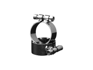 48-65 PanheadExtra Wide Aircraft Style Exhaust Clamp Exhaust Clamp Chrome