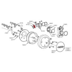 00-19 RevTech Engine, 86-06 Sportster, 90-94 FX Model, 91-05 Dyna, 90-05 Softail, 90-05 TouringRear Intake Manifold Flange for Evo Big Twin Models For Evo Models
