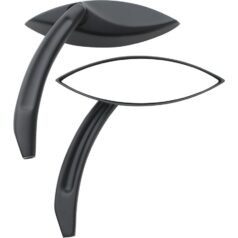 Elliptical Billet Mirror Black