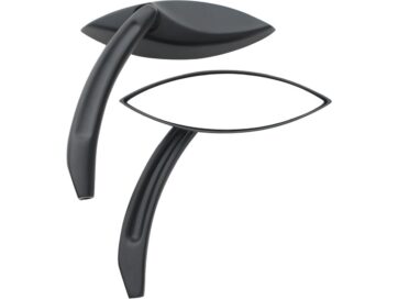 Elliptical Billet Mirror Black