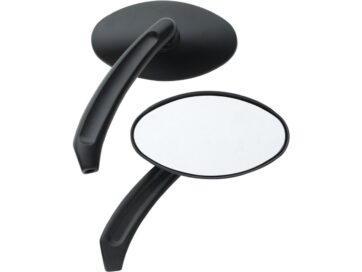 Oval Billet Mirror Black ( Säljes parvis)