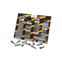 04-20 Sportster, (except 08-10 XR1200, 10-13 XR1200X)Knurled Complete Motor Kits Chrome