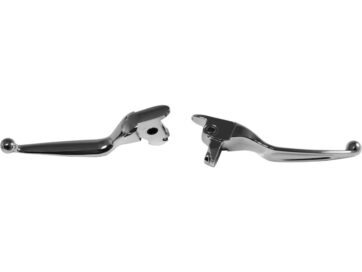 14-16 Touring, (except 14-16 FLHRC, 16 FLHR), 06-17 V-RodErgonomic Hand Control Replacement Levers Smooth Chrome Hydraulic Clutch