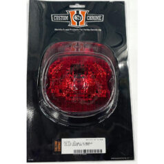 99-03 Sportster, 99-03 Dyna, 00-03 Softail, (except 00-03 FLSTS, 00-03 FXSTD, 01-03 FLSTSI, 01-03 FXSTDI, 03 FXSTDSE), 99-03 TouringLaydown Taillight Lens 99-Early 03 models, red lens, reflector and bottom tag window