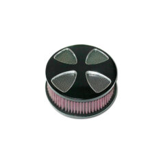 Smooth Cross Hi-Flow Air Cleaner Black