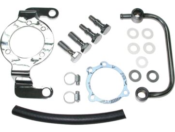 92-94 FX Model, 92-17 Dyna, (except 16-17 FXDLS), 92-15 Softail, (except 11 FLSTSE2, 12 FLSTSE3, 13-14 FXSBSE, 14-15 FLSTNSE), 92-07 Touring, (except 96-97, 00-01 FLHRI, 96 FLHTUI, 96 FLTCUI, 97-01 FLHTCUI, 98-01 FLHRCI, 99-01 FLTRI)Breather Kit with Mounting Bracket