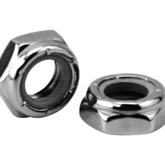 Thin Nylon Insert Hex Nut Pack Chrome Hex head 1/2"-20 UNF