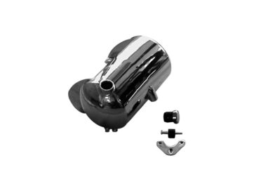 36-47 Knucklehead, 48-57 Panhead, 84-99 SoftailBobber-Style Oil Tank with Battery Box and Side Fill built-in battery box: 7"x4" (178mm x 102mm) Chrome