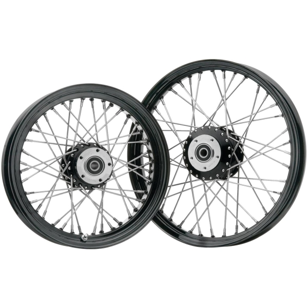 40 SPOKE WHEEL 16X3.50 BLACK 3/4 Wheels