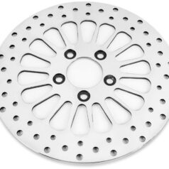 08-24 Touring, 16-20 StreetSuper Spoke Brake Rotor Stainless Steel Polished 11,8" Rear