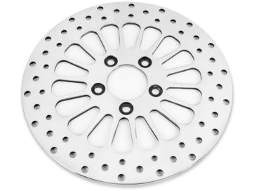 08-24 Touring, 16-20 StreetSuper Spoke Brake Rotor Stainless Steel Polished 11,8" Rear