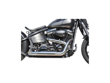 87-16 SoftailHot Shot E3 Drag Race Berlin Exhaust System Polished