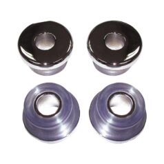 85-25 Touring, 09-25 TrikeHeavy-Duty Polyurethane Handlebar Damper Kit Chrome Clear