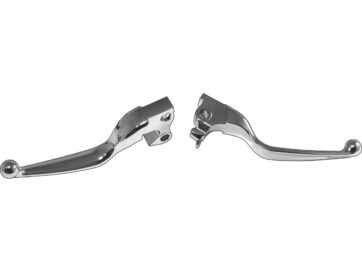 14-20 SportsterErgonomic Hand Control Replacement Levers Smooth Chrome Cable Clutch