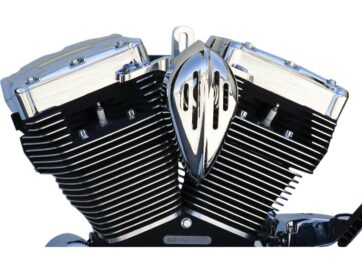91-94 FX Model, 91-17 Dyna, 91-17 Softail, 91-23 Touring, 09-23 Trike, 91-20 SportsterRibbed Slotted Horn Kit, Vertical Horn Cover