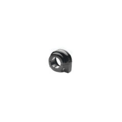 Custom Throttle Clamp Round Style Black 1" Single Cable