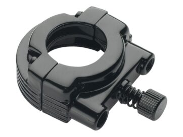 74-84 FL Shovel, 74-84 FX Shovel, 85-94 FX Model, 74-19 Sportster, 91-17 Dyna, 84-15 Softail, 86-07 TouringThrottle Clamp Set Black 1" Single Cable