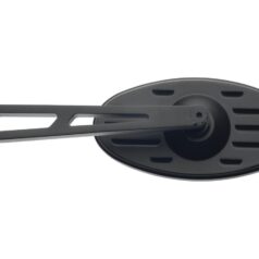 Custom Oval Mirror Short stem Black