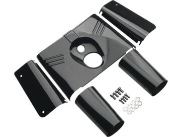 5-Piece Fork Tins for FL Softail Models With fork sliders Black