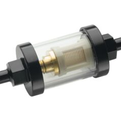 See-Flow Glass Fuel Filter 1/4" Fuel Lines Black