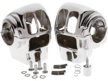 96-07 Touring96-up Style Switch Housing Kit For models with radio, without cruise control Chrome