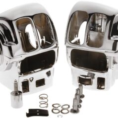 96-07 Touring96-up Style Switch Housing Kit For models with radio and cruise control Chrome 1"