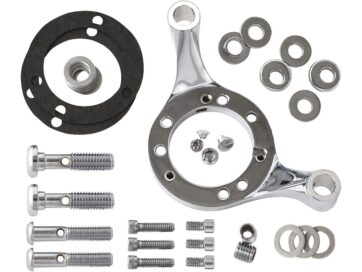 92-94 FX Model, 92-17 Dyna, (except 16-17 FXDLS), 92-15 Softail, (except 11 FLSTSE2, 12 FLSTSE3, 13-14 FXSBSE, 14-15 FLSTNSE), 92-07 TouringBreather Bracket Chrome