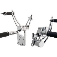 58-65 Panhead, 66-84 FL Shovel, 71-84 FX Shovel, 85-86 FX Model, 86-99 SoftailSpike Design Billet Forward Control Kits Chrome