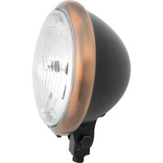 Bates Style 5 3/4" Headlight Black Halogen