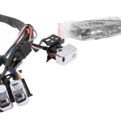 96-13 TouringBacklit Hand Control Switch Kit With radio and cruise control Chrome
