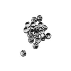Skull Bolt Cover Set 1/4" Chrome