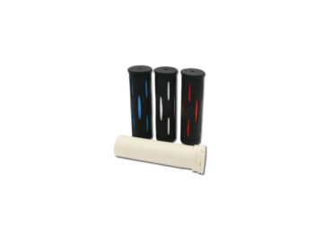 Color Rubber Grips Black Red 1" Cable operated