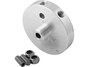 Alu backing plate for remote oilfilter Alu Backing Plate for Remote Oilfilter
