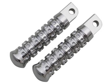 91-20 Sportster, (except 10-20 XL1200X, 11-20 XL1200C, 11-20 XL883L, 12-13, 15-16 XL1200V, 13 XL1200C ANV, 13-16 XL1200CA, 13-17 XL1200CB, 18 XL1200X ANX, 19-20 XL1200XS), 85-94 FX Model, 91-17 Dyna, (except 12, 14-16 FLD, 13 FLD103), 84-15 Softail, (except 08 FXCW, 08-11 FXCWC, 88-03, 07-12, 14-15 FLSTC, 90-00, 03-12, 14-15 FLSTF, 93-96, 05, 07-12, 14-15 FLSTN, 08-10 FLSTSB, 10-12, 14-15 FLSTFB, 11-12 FXS, 11 FLSTSE2, 12 FLSTSE3, 12, 14-15 FLS, 13 FXS 103, 13-14 FXSBSE, 13 FLS 103, 13 FLSTC 103, 13 FLSTC 103 ANV, 13 FLSTF 103, 13 FLSTFB 103, 13 FLSTN103, 14-17 FXSB, 14-15 FLSTNSE, 16-17 FXSE, 86-90 FLST, 97-03 FLSTS, 01-06 FLSTCI, 01-06 FLSTFI, 01-03 FLSTSI, 05 FLSTFSE, 05-06 FLSTNI, 05-06 FLSTSCI, 06 FLSTFSE2, 06 FLSTI, 07 FLSTSC), 02-17 V-RodRibbed Foot Pegs Chrome