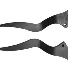 84-06 SoftailCustom 8mm Fender Strut For 270 mm Fender, with Offset Raw