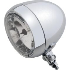 Smooth 4 1/2" Headlight Chrome Halogen